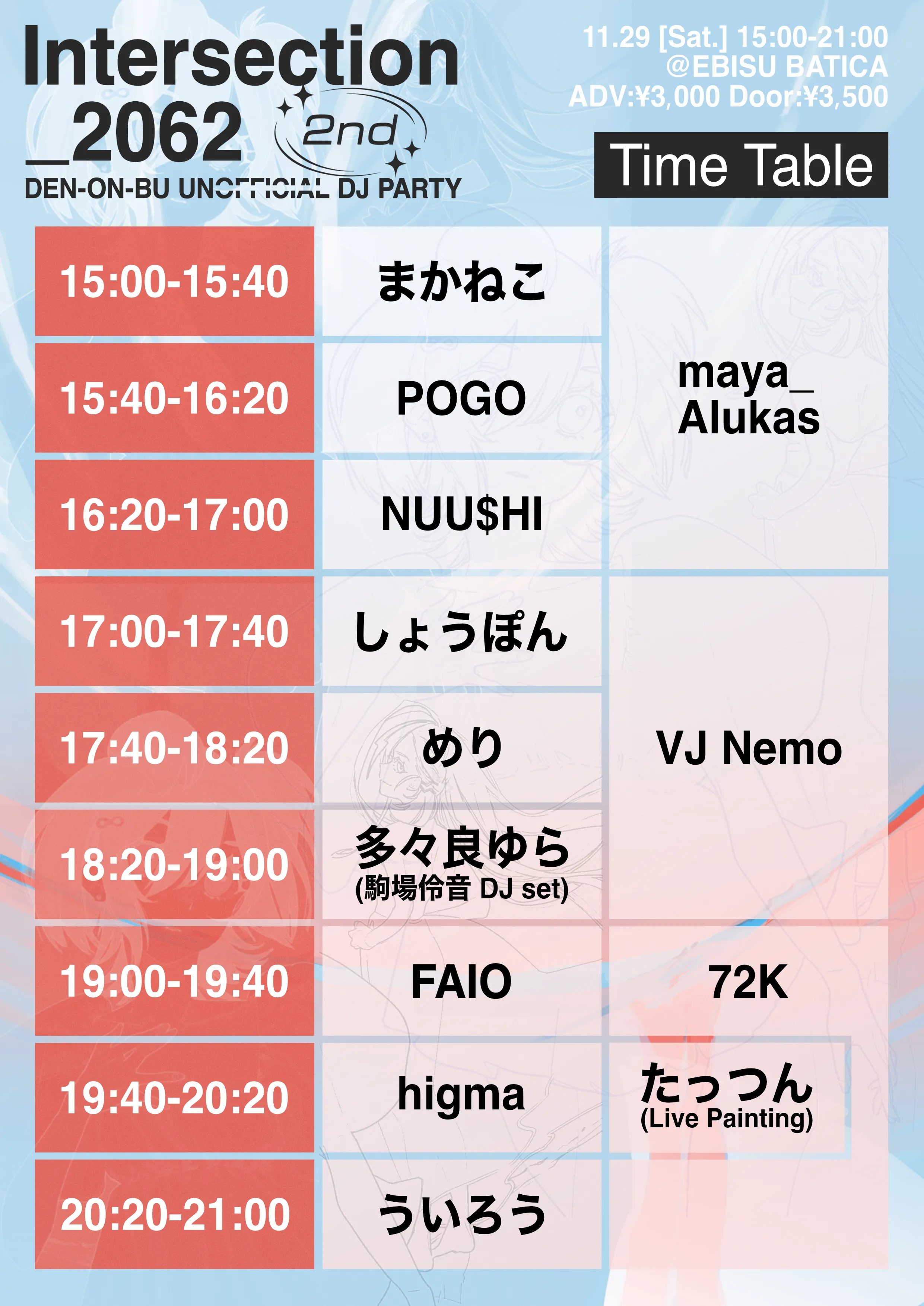 タイムテーブル